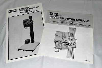 LPL Model 7451 Diffusion Modular Enlarger Lamp/ VCCE K&IF Filter  