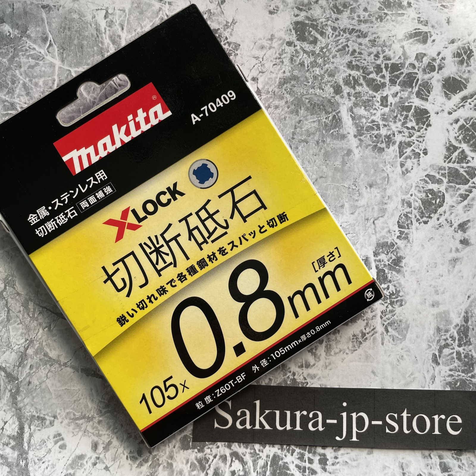 Makita Cutting Wheel 10 PCS SET X-LOCK TYPE (105 - 0.8mm / Z60T-BF) A-70409 New