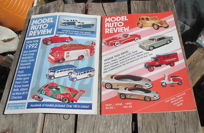 2 Vintage Model Auto Review issues 59 62 1992