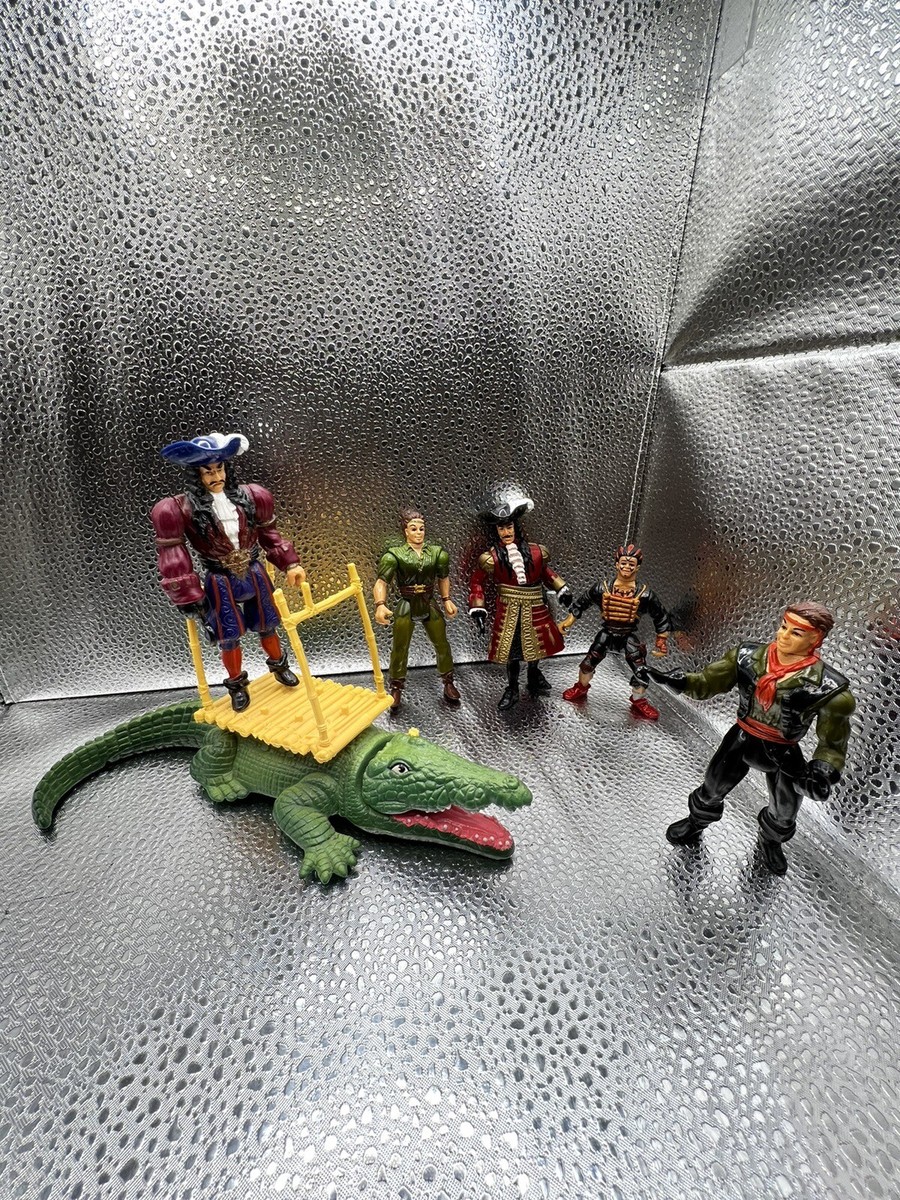 Mattel 1991 TriStar HOOK PETER PAN RUFIO PIRATE CROCODILE Mattel 1991 TriStar HOOK PETER PAN RUFIO PIRATE CROCODILE