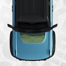 Green Mountain Topographic Design Hood Graphics - Compatible with Ford Bronco