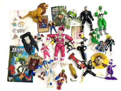 Mixed Lot Of Action Figures/Toys/Parts - Power Rangers Disney Lego Marvel GI Joe