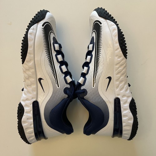 Nike Alpha Huarache Elite 4 Turf Softball Shoes FD2746-400 Navy White Women 9.5 - Picture 5 of 10