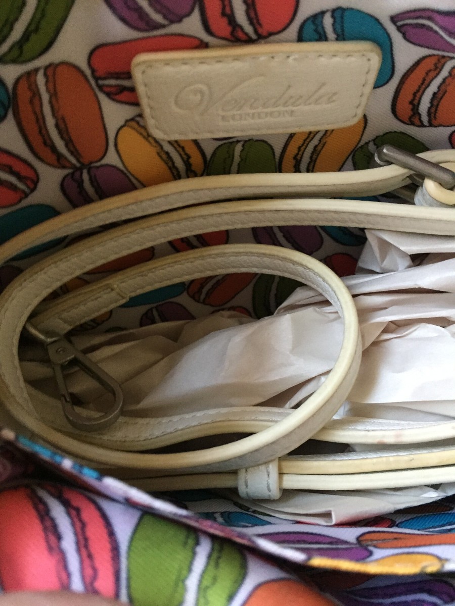 Sac à Main Vendula London Modèle Sweetie Caravane - Rose Et Blanc - Neuf Sans étiquettes