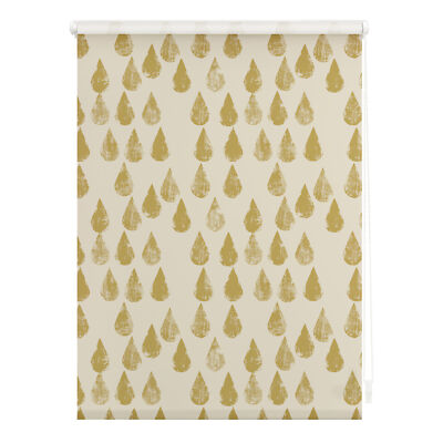 Rollo Klemmfix, ohne Bohren, Verdunkelung, Golden Drops - Gold