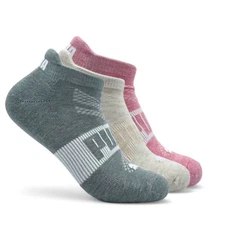 Puma women's Socks  low cut below ankle multi color with heel tab   6 pairs