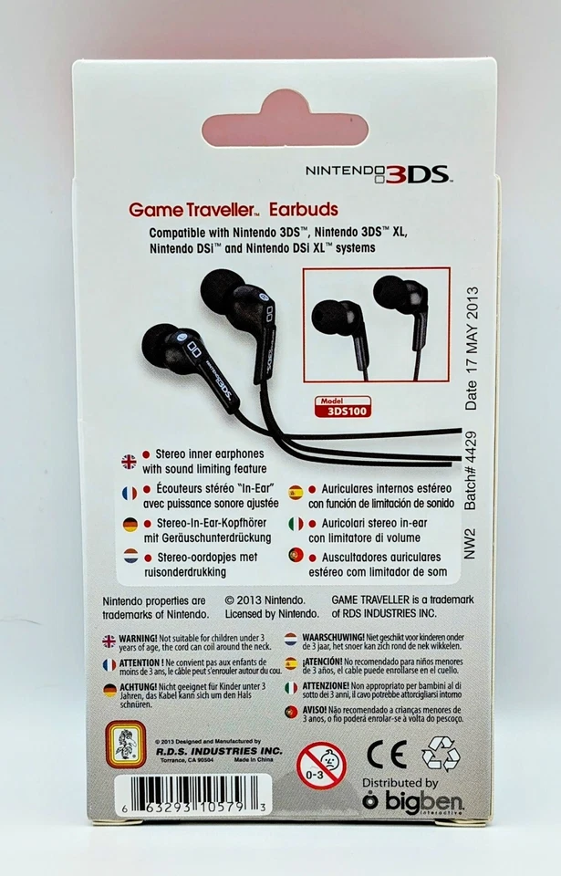 🔥 Новый Nintendo 3DS/DSI/2DS/XL официальный игры путешественник наушники/гарнитура запечатанный 🔥 - Изображение 3 из 3