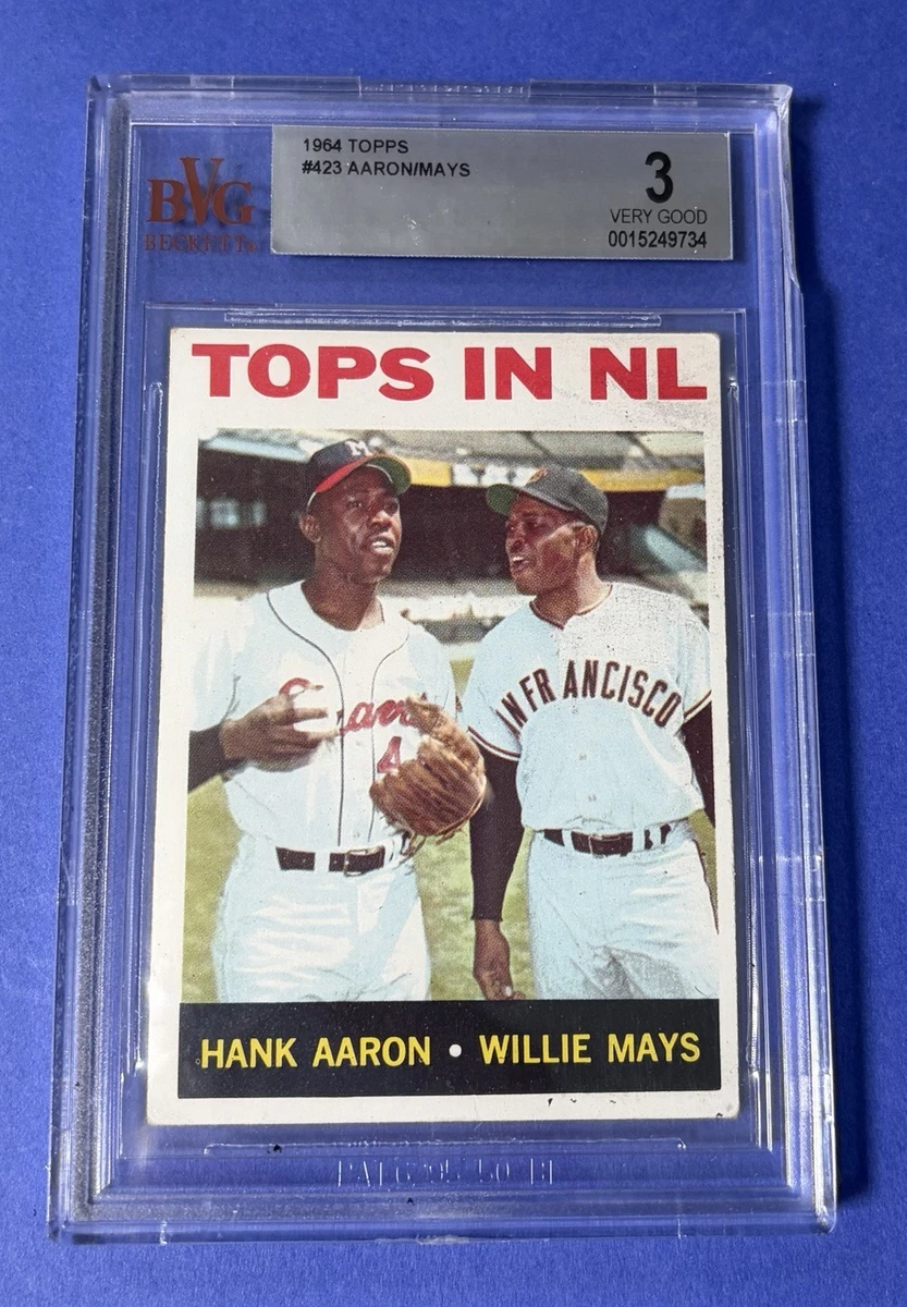 1964 Topps - Hank Aaron Willie Mays #423 for sale | eBay