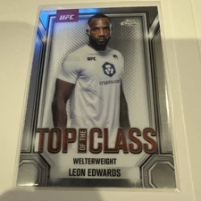 2025 Topps Chrome UFC Leon Edwards #TTC-9 Top of the Class
