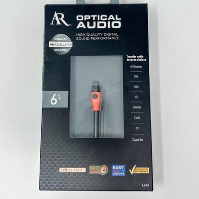 NEW AR Optical Studio 6 ft Optical Cable, Brand New in Box