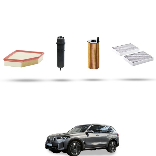Hoffcar Wartungsset - 4 Filter FüR BMW X5 (G05, F95) 25D 170Kw Ab 2019-image