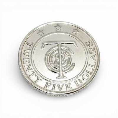 Tiffany & Co. $25 Twenty Five Dollars Coin Sterling Silver 925