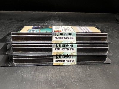 3 New Kingston KGM100X72C3/64 Memory 168 Pin DIMM Module 64MB Computer