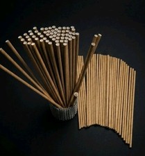 4200 x Strohhalme Trinkhalme aus Papier natur braun &Oslash;6mm 23cm