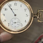 Antique elgin pocket watch Works Need Crystal