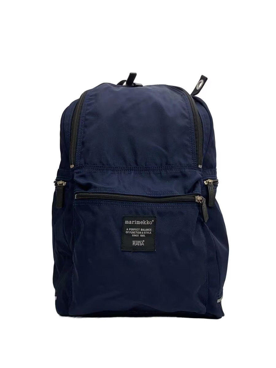 Marimekko Backpack, Polyester, NVY, Solid Color - image 1