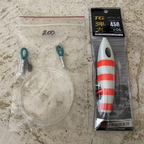 TG Jigging Tungsten Steel Jig - 450g - Bluefin Tuna Jig Plus 200lb Vorfach NEU - Bild 3 von 3