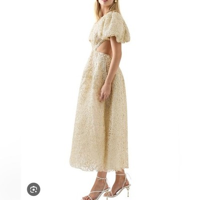 Aje Patina Lace Midi Dress NWT Size 10 US | eBay