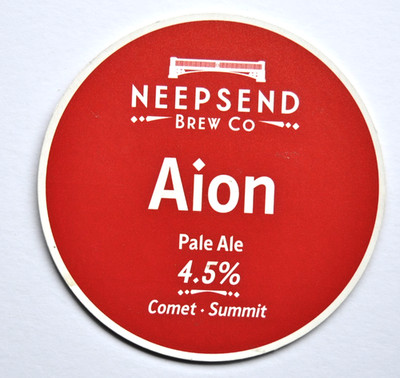 NEEPSEND BREW Co ''AION PALE ALE PUMP CLIP - KARTE