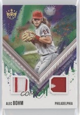 2021 Panini Diamond Kings DK Materials Holo Gold 11/50 Alec Bohm #DKM-AB 07ke