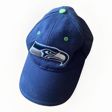 Seattle Seahawks NFL Team Apparel Youth Hat Cap Blue Strapback