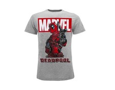 MARVEL DEADPOOL - T-shirt M grigia 
