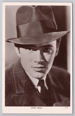 John Beal RKO Vintage Postkarte, 30er Jahre Glamour Filmstar