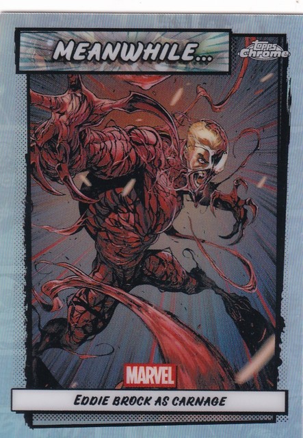 2026 Topps Chrome Marvel Meanwhile... Eddie Brock as Carnage MW-03 PWE