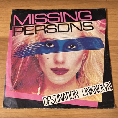 VINYL SCHALLPLATTE 45 UMDREHUNGEN VINTAGE VERMISSTE PERSONEN - ZIEL UNBEKANNT 