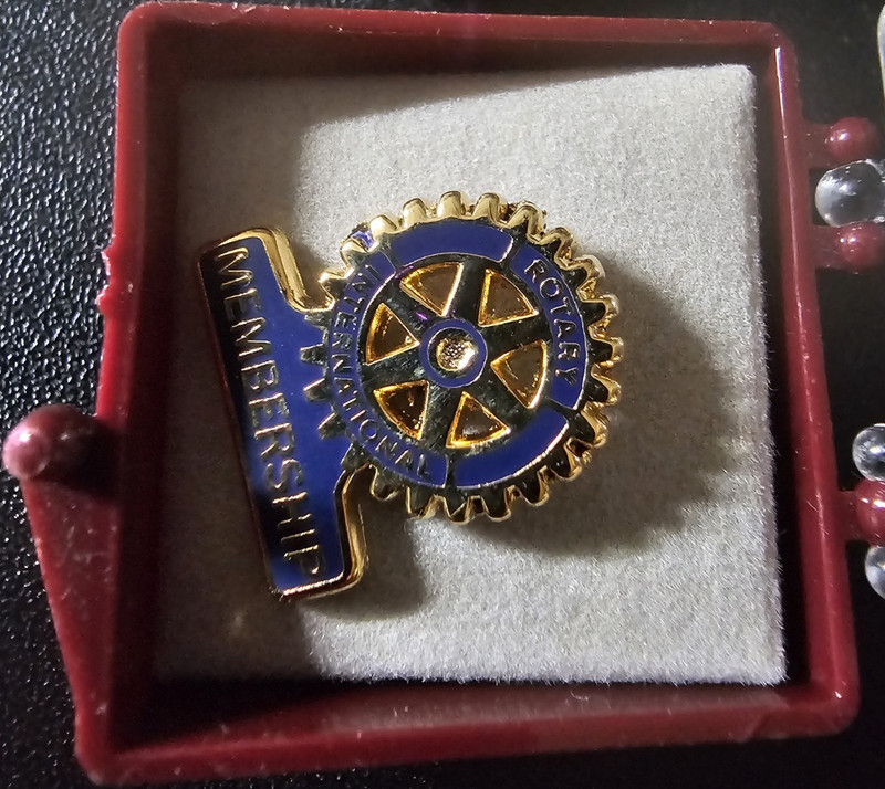 Rotary Membership Pin with Display Box
