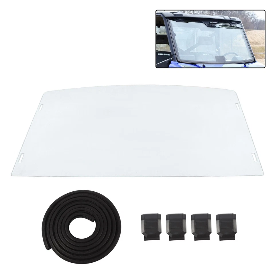 For Polaris Ranger Full Size XP 900 1000 570 Full Front Windshield Foto 2 de 4