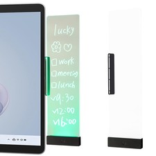 LED Memo Board with Sticky Note Holder, Clear Acrylic Computer Monitor Organi...