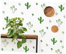 Melissalove 92pcs/Set Cactus Wall Stickers for Kids Room DIY Lime-tree Green