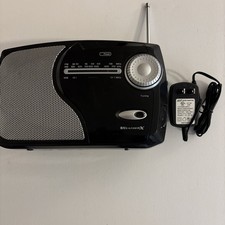 WeatherX Portable NOAA Weather  AM / FM Radio Model No. WR282B w/Power Adapter 