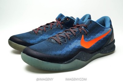 Nike Kobe Blitz Blue Mens size 13. Midnight Blue & Orange Low-Top Sneakers Nike Kobe 8 Blitz Blue | eBay main image 3