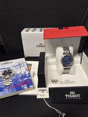Tissot  Automatic Watch R463/383 Ballade III blue stainless exhibition case.