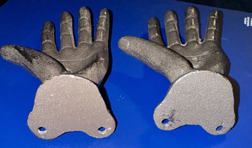 "Nuevo lote de 2 ganchos de pared abiertos para manos izquierdas monedero toalla abrigo ganchos 5""" Foto 2 de 4