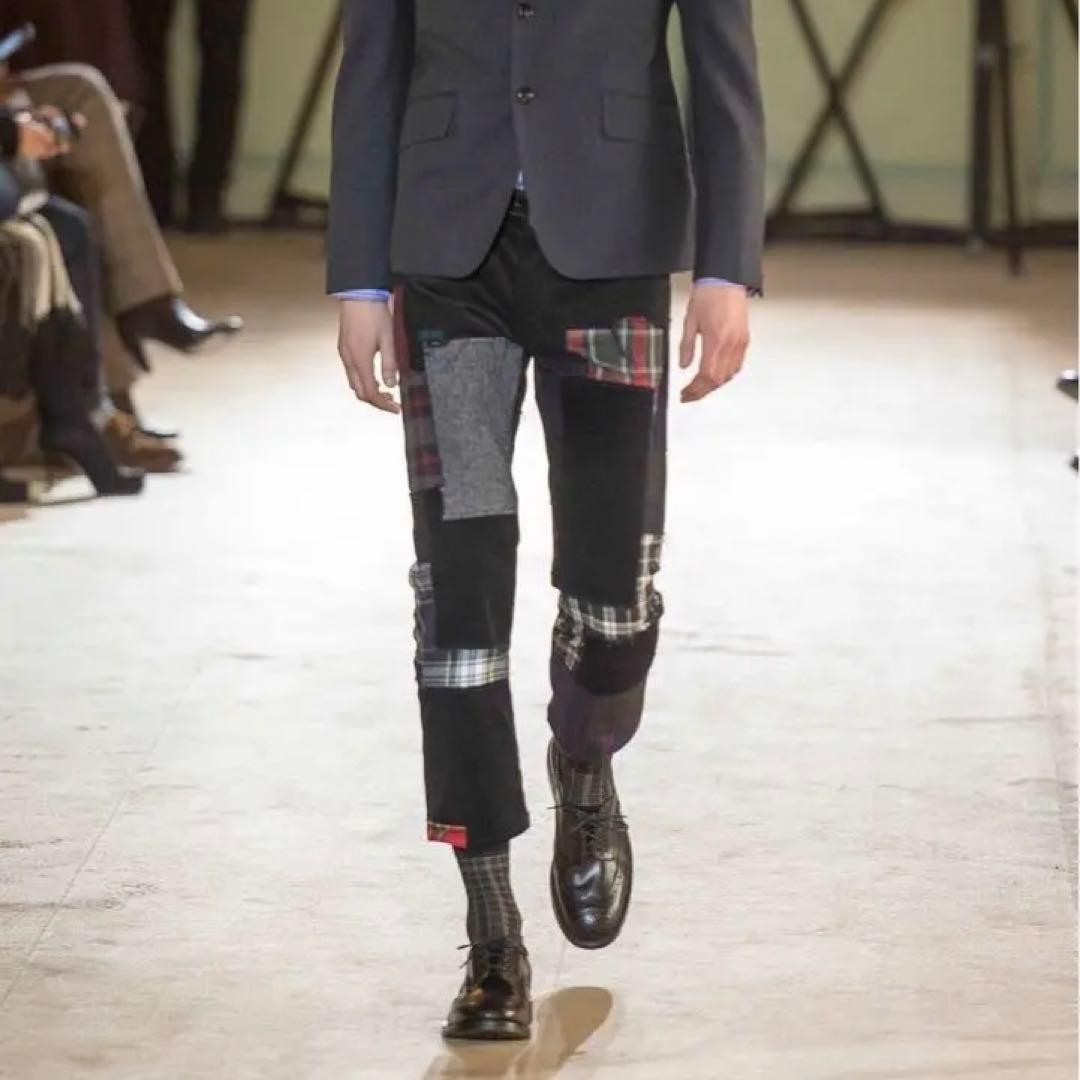 Junya Watanabe MAN 2014 Patchwork Black Straight … - image 2