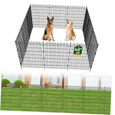 5 Panels No Dig Decorative Garden Fence for 5 Panels-11.8 ft L X 40 in H 