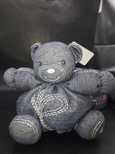Kaloo Sweet Life blu denim piccolo orso paffuto nuovo con confezione regalo Francia