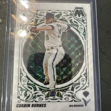 2023 Panini Mosaic Corbin Burnes A-11 Green Mosaic