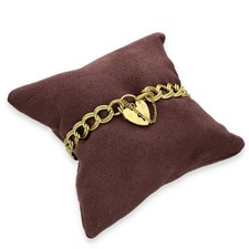 9ct Yellow Gold Double Curb Bracelet - 7.5" - 18.0g