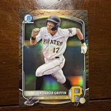 Konnor Griffin 2025 Bowman Chrome Reptilian Refractor Sp #BCP-86 Pirates.