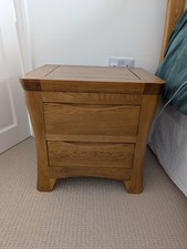 Oak Furnitureland Orrick Solid Bedside Tables X2