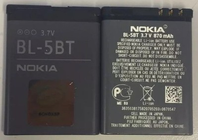Original Nokia 7510S N75 N76 2600 CLASSIC 2605 2760 6120 BL-5BT Akku Neu **