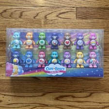 Care Bears 35th Anniversary 14 Figure Collectors Set LE RARE Rainbow Heart Bear