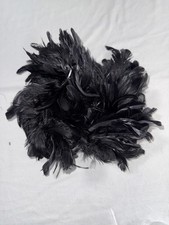 Black Feathered Headband Accessory