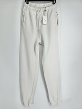 Joah Brown Empire Jogger Sweatpants S/M Beige French Terry Side Pockets
