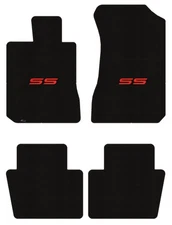 Lloyd Loop Front & Rear Mats for '06-07 Monte Carlo w/SS Letters Red on Black