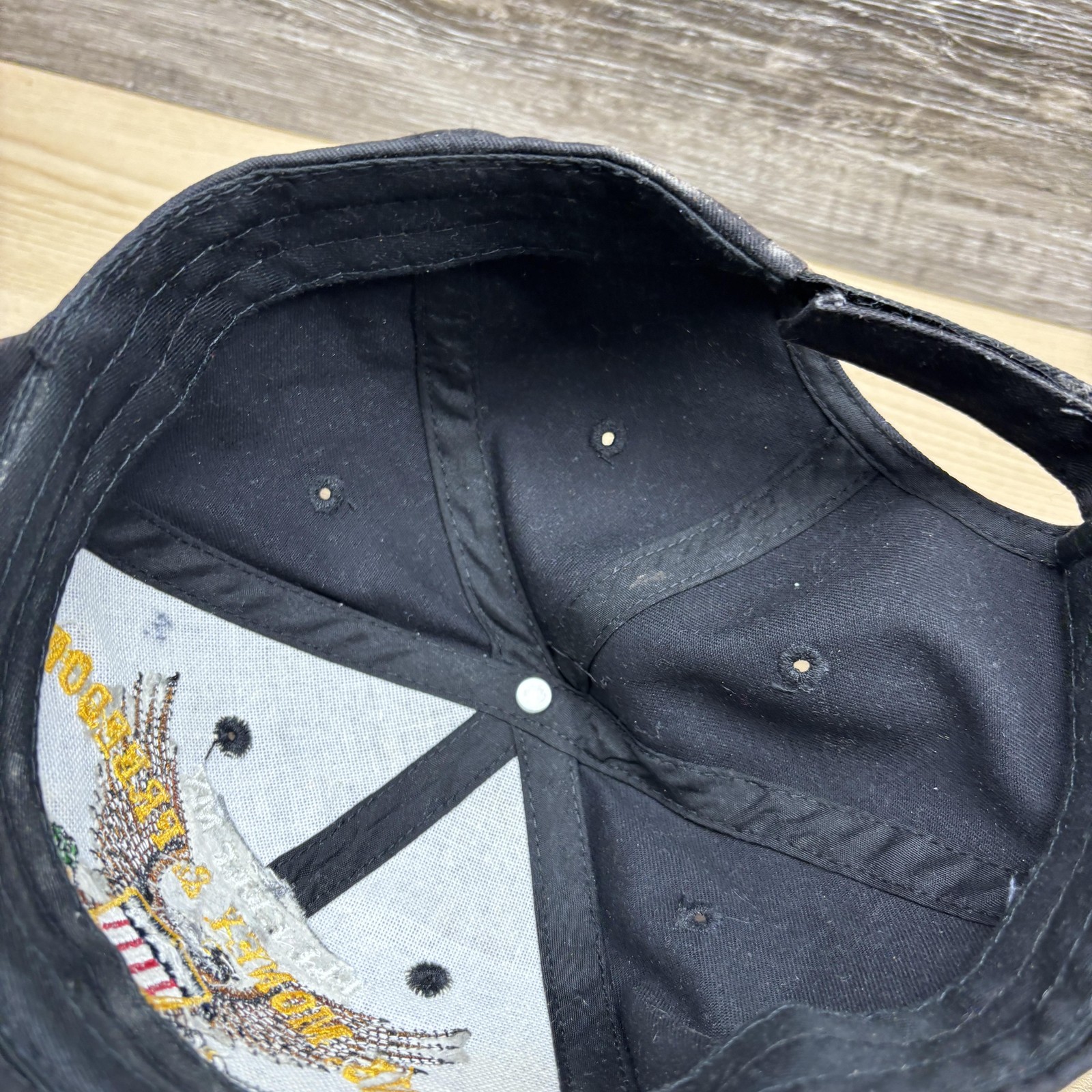 Second Amendment Hat Cap Strap Back Black Faux Le… - image 11